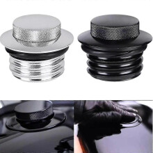(black) Motorcycle Modified Accessories Harley Modified Press-type Fuel Tank Cover Cnc Fuel Tank Pop-up Gas Cap Tw