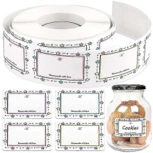 500pcs 5x3cm Food Labels Self-adhesive Jam Jar Labels Container Labels Tw