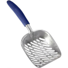 Pet Metal Cat Litter Scooper Shovel Poop Remover with Long Handle for Pets,blue Tw