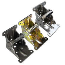 (Black) For Chair Tables Foldable Workbench Feet 90 Degree Folding Hinge Furniture Hardware Table Leg Bracket Self-locking Tw