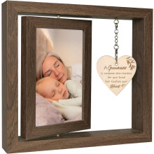 (A Grandchild is Someone Who Touches Your Heart) Grandad Love You forever Photo Frame Grandfather Birthday Father's Day Gifts from Grandchildren