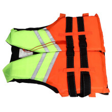 Erwachsenen-Orangene Rettungsweste mit Pfeife, Treibende Rettungsjacke, Polyethylenschaum