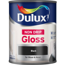 Dulux Non Drip Gloss Black 750ml