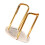 Elegant Acrylic Cup Dispenser Stand-Gold Single Cup Position 1
