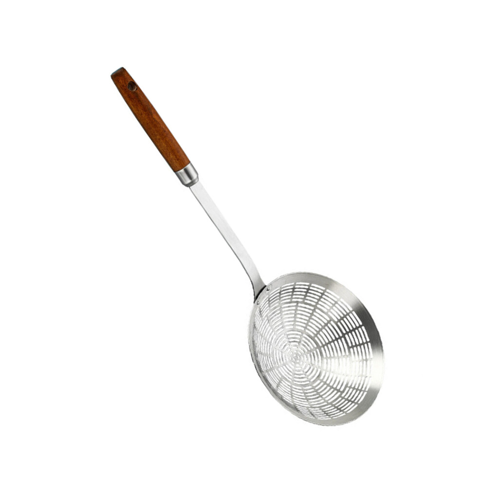 Metal Slotted Spoon Steel Skimmer Spoon Wire Strainer For-Large 7695000654716