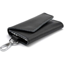 Leather Key Case, Leather Key Pouch (black) Hs Tw