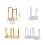 Elegant Acrylic Cup Dispenser Stand-Gold Single Cup Position 4