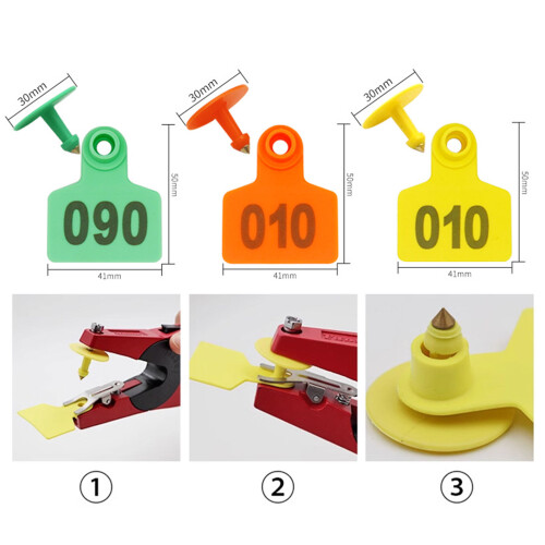 Plastic Poultry Animal Identification Ear Card with Number-K 2