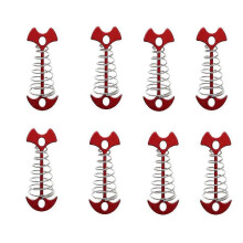 8x Durable Tent Rope Tensioners Fishbone Deck Anchor Peg Stakes L Hk