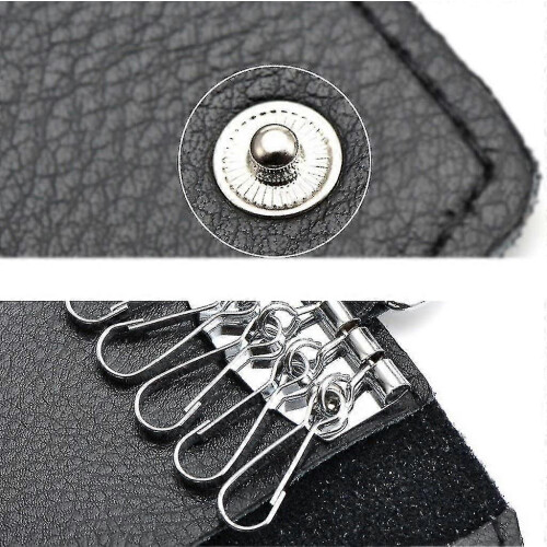 Leather Key Case, Leather Key Pouch (black) Hs Tw 2