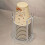 Elegant Acrylic Cup Dispenser Stand-Gold Single Cup Position 6