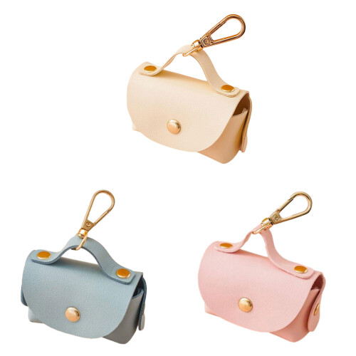 Support de sac de ramassage de crottes de chien,-Rose 1