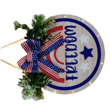 4 juli deurbord decoraties Memorials Day krans Star-stijl 1