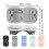 Large Shoe Shaped Ice Maker Flexible Silicones Ice Cube-Blue 4