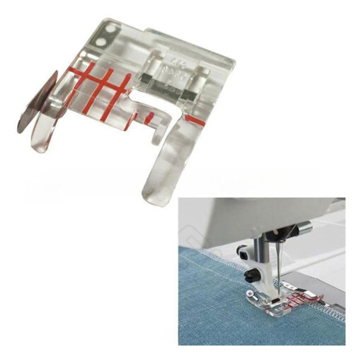Pied-de-biche en plastique pour Quilting, avec Guide à pression, 2