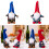 Independence Day Gnome Tomtes Dwarfs for Tiered Tray-Red Hat 3