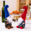 Independence Day Gnome Tomtes Dwarfs for Tiered Tray-Red Hat 5