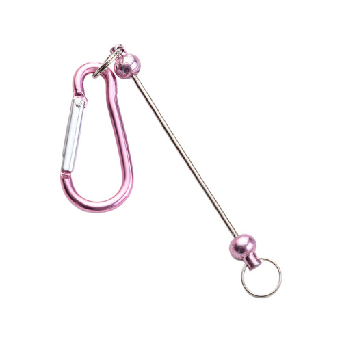 Kralen sleutelhangers Bars Charm Blank Beadable- roze