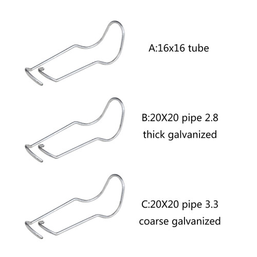 Reliability Greenhouse Frame Connectors-20X20 pipe 3.3 rough 2