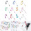 Kralen sleutelhangers Bars Charm Blank Beadable- roze 4
