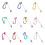 Kralen sleutelhangers Bars Charm Blank Beadable- roze 3