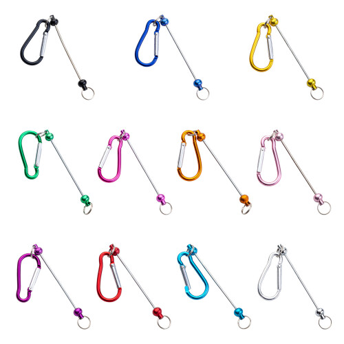 Kralen sleutelhangers Bars Charm Blank Beadable- roze 2