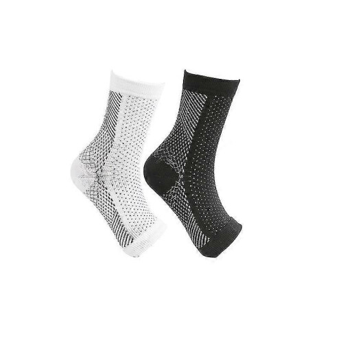 (L XL) 2pairs Neuropathy Compression Socks Ankle Arch Support Protect Socks Hk