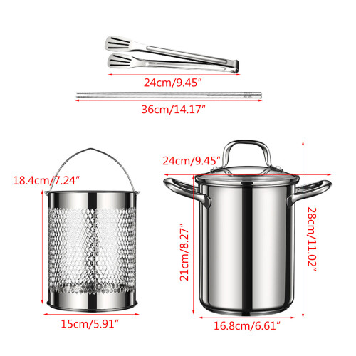 Friteuse pratique, outil de cuisson facile et sûr, friteuse de 2