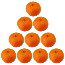 Set van 10 kunstmatige oranje fruitmodellen voor-oranje