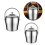 Ice Bucket with Handle Ice Container Metal Ice Barrels-large 3