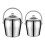 Ice Bucket with Handle Ice Container Metal Ice Barrels-large 2