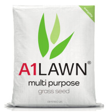 A1 Lawn - Multi Purpose Grass Seed, 15kg (420m2) - Fast Growing UK Quality, Fresh, Pet & Child Friendly - Ideal for Patch Repair, Over Seeding, New L
