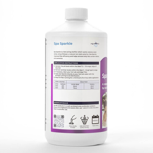 AquaSPArkle Spa Sparkle Natural Water Clarifier 1lt 1