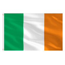 AhfuLife Irish Flags 5ft x 3ft for St. Patrick's Day Party Decorations, 4pcs Large Ireland Flags - Double Side with Brass Eyelets for Six Nations Rug