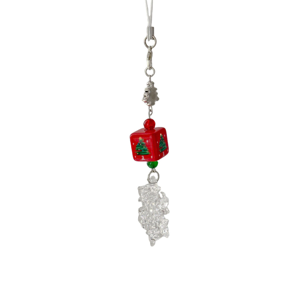 Christmas Bead Phone Strap Holiday Phone-Christmas Tree Lanyard 7732000734656