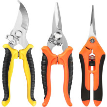 Secateurs Pruning Scissors, 3 Pack Stainless Steel Gardening Pruning Shears, Garden Scissors, Hedge & Garden Shears, Clippers for Plants, Gardening,