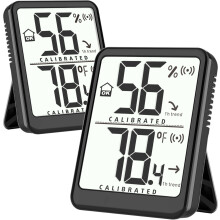 Antonki Room Thermometer Hygrometer Indoor, Humidity Gauge, Digital Temperature and Humidity Monitor, Humidity Sensor Meter for Bedroom, Baby Room, R