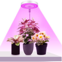 Ainiv Plant Grow Light, 48 LEDs Full Spectrum LED Plant Light for Indoor Plants, Height Adjustable, Auto On/Off Timer 3/9/12H Growing Lamp with 9 Dim