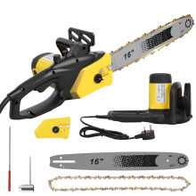 Ankishi 16" Powerful Electric Chainsaw - 2500W Electric Chainsaw with 63" Power Cable,Handheld Powered Saw for Wood Cutting Tree Pruning | Auto Lubri