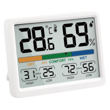 Humidity and Temperature Monitor - AIMILAR Digital Indoor Thermometer with High Low History, / Selectable, Easy to Use, Calibrate-able, Magnetic