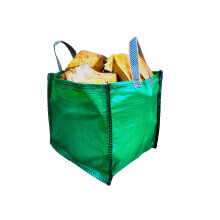 A&A SUPPLIES UK - Garden Waste Bags - 90 Litre - Sacks - With Bottom Handles - 45x45x45cm - Heavy Duty Garden Recyclable for Grass Leaves Storage (1)