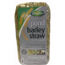 Blagdon Pond Barley Straw Bale, Medium, Clears Algae, Green Water and Blanketweed, Natural, for Ponds up to 9, 000 Litres