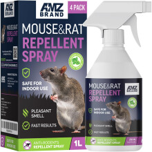 AMZ BRAND Premium Mouse Repellent Spray - Anti-Rat Peppermint Oil Spray for Indoor Use - 1L - Natural Mint Extract with Pleasant Scent - Non Toxic (P