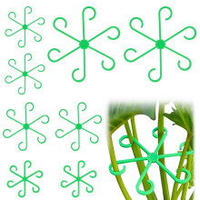 Adiwo 8PCS Plant Stem Support, Stem Holders for Plants, Climbing Houseplant Support Stakes, Plastic Climbing Plant Support Plant Trellis, Garden Fixi