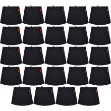Be Buz Waist Apron, Black Waiter Waitress Aprons with 2 Pockets Bistro Restaurant Gardening Half Apron for Men and Women (24, Black)