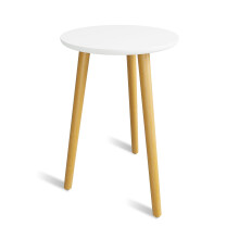 Bamworld Tall Plant Stand Indoor Round Plant Shelf Wood Plant Table for Flower Pots Heavy Duty Mid Century Plant Holder Modern Home Decor Small Round