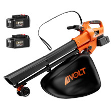 AIVOLT 40V Leaf Blower and Vacuum, 8000mAh Battery with Dual-port Charger, Cordless leaf Collector with Turbo Boost, 257km/h, 17m³/min, 15:1 Shreddin