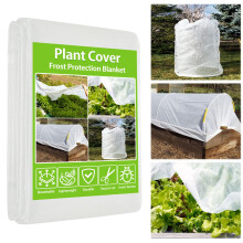 Cfythyab Garden Fleece Frost Protection 30gsm, 2m x 10m Horticultural Fleece, Non-Woven Plant Frost Protection Cover for Vegetables, Flowers, Raised
