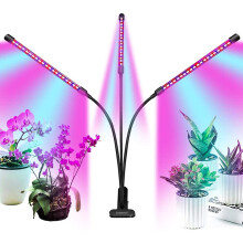 bseah Grow Light Plant Lights for Indoor Plants, Clip on with 3/9/12 H Timer, Full Spectrum Growing Lamp for Seed Starting (with AC Adapter)