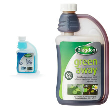 Blagdon Pond Fresh Start, Removes Chlorine, Makes Tap Water Safe for Pond Fish, 500ml, Treats 4546 Litres of Water, Transparent & Green Away for Pond